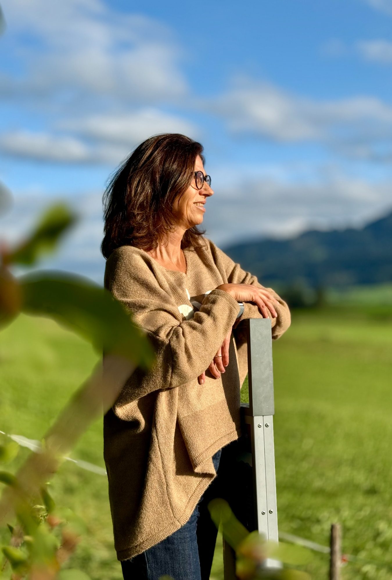 Heike Votteler schaut entspannt ins Weite